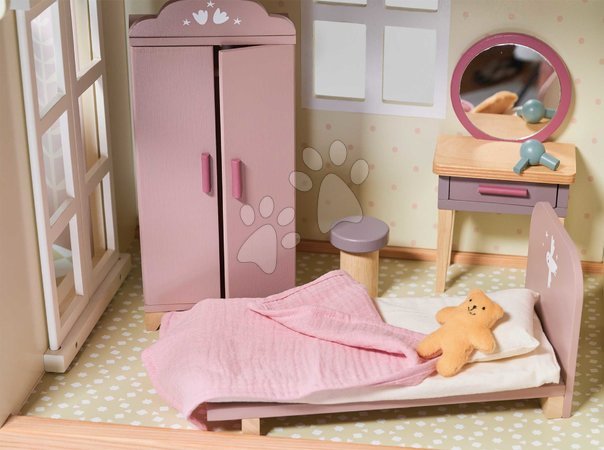 Holzpuppenhäuser - Puppenhaus aus Holz Mulberry Mansion von Tender Leaf Toys - 9