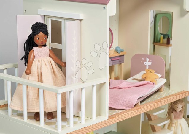 Puppen für Mädchen - Holzpuppe Lola in Kleid – Wooden Doll von Tender Leaf Toys - 7