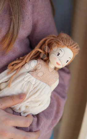 Puppen für Mädchen - Holzpuppe im Kleid Ferne Wooden Doll Tender Leaf Toys - 4