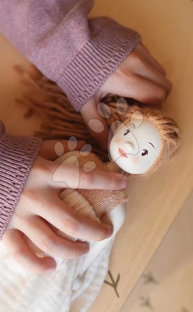 Puppen für Mädchen - Holzpuppe im Kleid Ferne Wooden Doll Tender Leaf Toys - 5