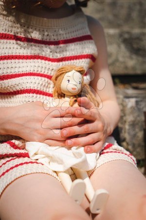Puppen für Mädchen - Holzpuppe im Kleid Ferne Wooden Doll Tender Leaf Toys - 7