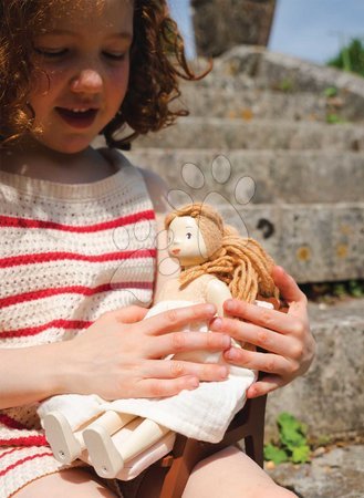 Puppen für Mädchen - Holzpuppe im Kleid Ferne Wooden Doll Tender Leaf Toys - 8