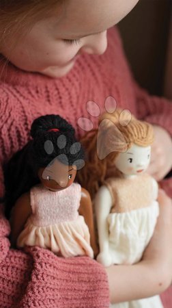 Puppen für Mädchen - Holzpuppe Lola in Kleid – Wooden Doll von Tender Leaf Toys - 11