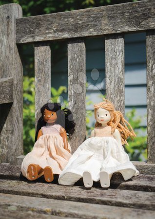 Puppen für Mädchen - Holzpuppe Lola in Kleid – Wooden Doll von Tender Leaf Toys - 21