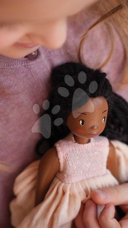 Puppen für Mädchen - Holzpuppe Lola in Kleid – Wooden Doll von Tender Leaf Toys - 3