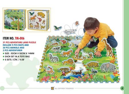 Pěnové puzzle - Pěnové puzzle Home Animal Lee Chyun  - 2