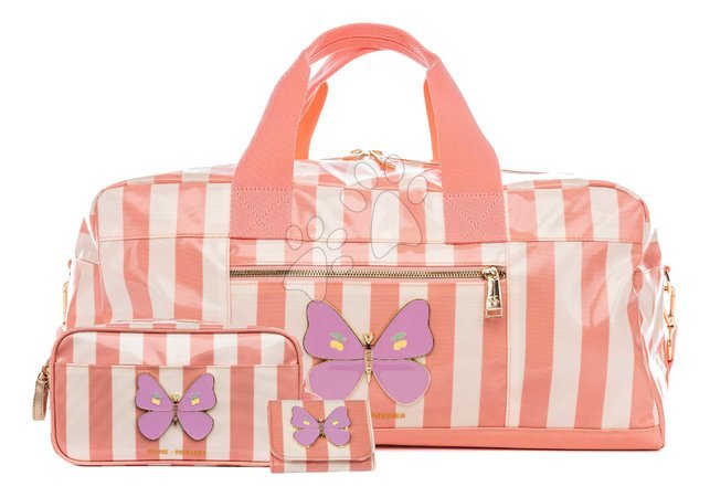 Iskolai hátizsákok - Utazó piperetáska Travel Pouch Butterfly Stripe Jeune Premier - 3