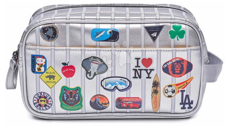 Комплекти училищни пособия - Комплект пътни чанти Caroline Weekend Bag Jetsetter Silver Jeune Premier_1