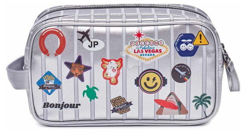 Od 2 do 3 rokov - Cestovné puzdro kozmetická taštička Travel Pouch Jetsetter Silver Jeune Premier_1