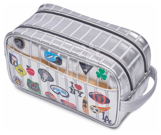 Školní tašky a batohy - Set cestovní taška Caroline Weekend Bag Jetsetter Silver Jeune Premier ergonomická a cestovní pouzdro_3
