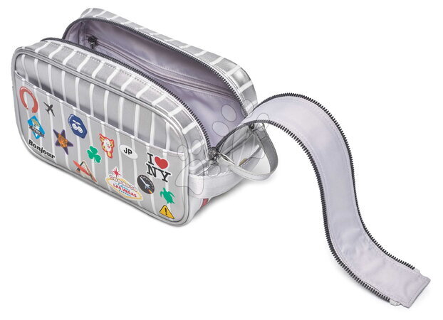 Školní tašky a batohy - Set cestovní taška Caroline Weekend Bag Jetsetter Silver Jeune Premier ergonomická a cestovní pouzdro_0