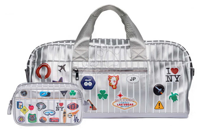 Комплекти училищни пособия - Комплект пътни чанти Caroline Weekend Bag Jetsetter Silver Jeune Premier