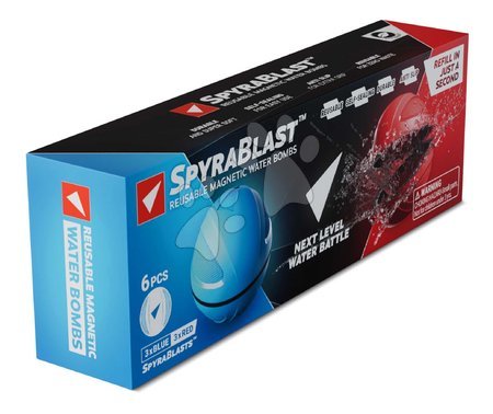 Hračky pre všetkých od 10 rokov - Vodný granát magnetický SpyraBlast Blue&Red Spyra_1