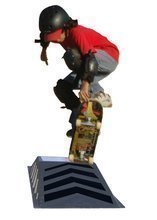 Skateboard pentru copii - Rampă skateboard Starplast pentru patine cu rotile, skateboard şi BMX cu o lungime de 112 cm de la 6 ani_0