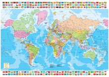 Puzzle 1500 dielne - Puzzle Genuine Mapa sveta Educa 1500 dielov_0