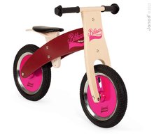 Drevené odrážadlá -  NA PREKLAD - Bicicleta de equilibrio de madera Bikloon Janod Rosa y Burgundy desde 3 años_0