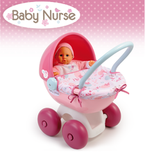 Kočíky od 18 mesiacov - Kočík pre bábiku Baby Nurse Smoby hlboký oválny (55 cm rúčka) od 18 mes_1