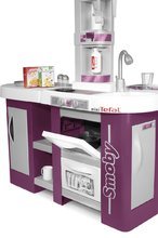 Elektronické kuchynky - Kuchynka Studio XL Tefal Smoby elektronická so zvukmi, so sódovačom, chladničkou a 32 doplnkami fialová_10