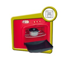 Bucătării simple de jucărie - Bucătărie Berchet My Kitchen Smoby cu două părţi cu 21 de accesorii roşu-alb_0