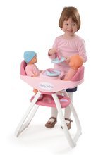 Stoličky pre bábiky - Jedálenská stolička Baby Nurse Smoby pre 42 cm bábiky dvojičky so 4 doplnkami od 24 mes_3