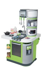 Elektronické kuchynky - Kuchynka CookMaster Verte Smoby elektronická so zvukmi a 33 doplnkami zeleno-šedá_2