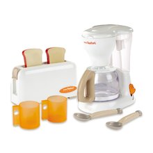 Snídaňová sada s kávovarem a toaster Mini Tefal Smoby s 8 doplňky bílý