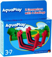 Accessoires pour circuits à eau - Pièces de rechange 2 pièces AquaPlay Connecteur avec un joint en caoutchouc pour les pistes d'eau_0