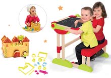 Bureaux et tableaux avec accessoires - Table en bois Modulo Space pliable magnétique Smoby au crayon et à l'école jeu de l'enseignant et de l'élève avec des jeux éducatifs_46