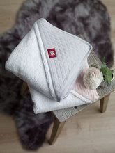 Dojčenské osušky - Dojčenská osuška s kapucňou Red Castle Fleur de Coton® 100x100 cm biela od 0 mesiacov_2