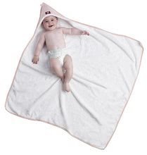 Brisače za dojenčke - Brisača s kapuco Red Castle Fleur de Coton® 100x100 cm bela_0