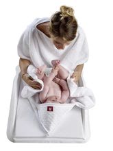 Prosoape pentru bebeluși - Prosop de baie pentru sugari Red Castle - Fleur de coton ® mare și moale alb_3