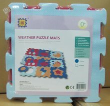 Bodenpuzzles für Babys - Schaumstoffpuzzle Wetter Lee Unterlage für die Kleinsten 6 Teile 32*32*1,3 cm ab 0 Monaten_1