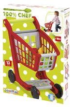 Obchody pre deti - Pokladňa s nákupným vozíkom 100% Chef Ecoiffier s potravinami_12