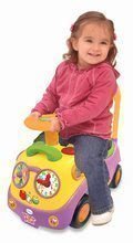 Vehicule cu sunete pentru copii - Babytaxiu cu sunete și lumini Winnie The Pooh Disney Kiddieland cu ceas, mov-verde cu spătar de la 12 luni_0