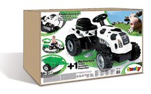 Trettfahrzeuge - Trettraktor  Bull kleine Kuh  Smoby Anhänger weiss-schwarz_2