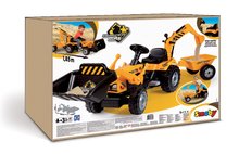 Dječja vozila na pedale - SMOBY 33389 Traktor Builder Max s prívesom, bágrom a nakladačom  185 cm dlhý _3