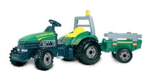 Vehicule cu pedală pentru copii - Tractor cu pedale Stronger Smoby cu lampă verde_0