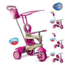 Triciclete de la 10 luni - Tricicletă Vanilla Touch Steering 4in1 smarTrike roz-crem de la vârsta de 10 luni_1