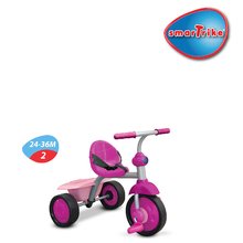 Triciklik 15 hónapos kortól - Tricikli Fun smarTrike ultrakönnyű és gumi kerekekkel rózsaszín-lila 15 hó-tól_2