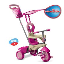 Triciclete de la 10 luni - Tricicletă Vanilla Touch Steering 4in1 smarTrike roz-crem de la vârsta de 10 luni_0