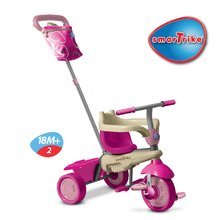 Tricikli za djecu od 10 mjeseci - SMART TRIKE 6700200 tricikl VANILLA TouchSteering 4u1 s amortizerom i prevlakom ružičasto-bež od 10-36 mjeseci ružičasto-bež od 10 mjeseci_2