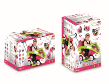 Produse vechi - Babytaxiu Bubble Go II Smoby Balade cu sunet roz-verde de la 6 luni_2