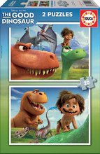 Dětské puzzle do 100 dílků - Puzzle Dobrý dinosaurus Educa 2x20 dílů_0