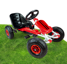 Stari vnosi - Smoby 459006 Go Kart maxi s nafukovacími kolesami, na reťaz, polohovateľné sedadlo, s brzdou a voľnobehom 100*58*52 cm_4