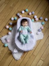 Pentru bebeluși - Cocoonababy Leaf cuib pentru bebeluşi Red Castle între 0-4 luni cu frunze gri (cu accesorii)_0