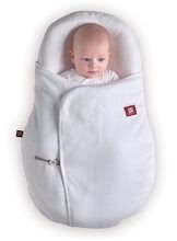 Pentru bebeluși - Pătură bebe pentru cuibul bebelușului Cocoonacover™ Red Castle - Fleur de coton ® albă_0
