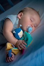 Játékbabák 0 hónapos kortól - Asztronauta alvókendő Squared Loveys Astronaut Moon Mon Corolle kék szemekkel 25 cm puha plüssből 0 hó-tól_1