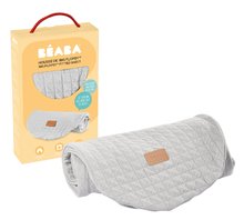 Jastuci za dojenje - Navlaka za jastuk za dojenje Big Flopsy™ Fitted Sheet Beaba Fleur de Coton® Pearl Grey siva_0