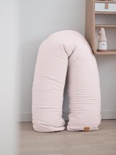 Jastuci za dojenje - Jastuk za dojenje Big Flopsy™ Beaba Fleur de Coton® Chalk Pink 170 cm prošiveni ružičasti_1