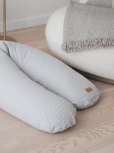 Jastuci za dojenje - Jastuk za dojenje Big Flopsy™ Beaba Fleur de Coton® Pearl Grey 170 cm prošiveni sivi_2
